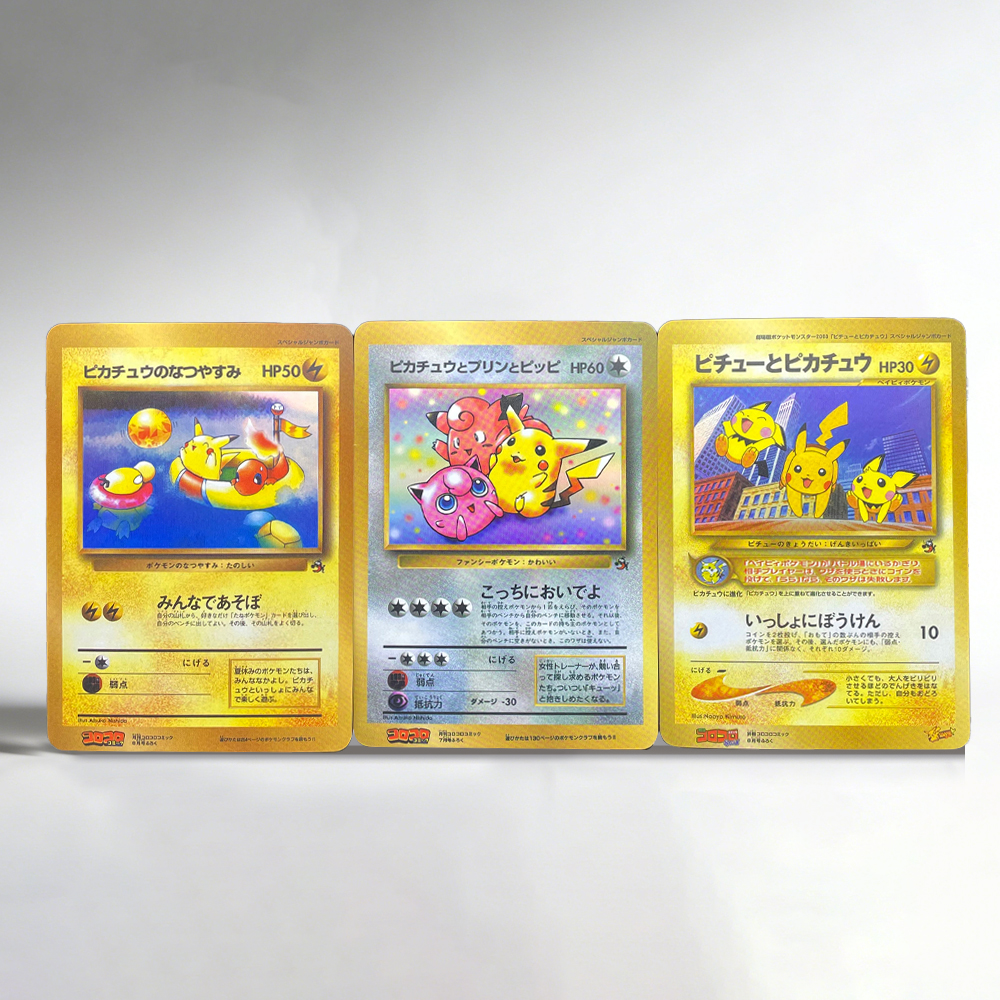Vintage Collectible Magazines - 3pcs/set DIY Pichu Anime PTCG Self-made