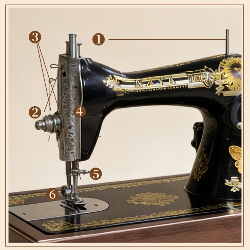 Antique Treadle Sewing Machine - Collectible Vintage Tools recension och pris