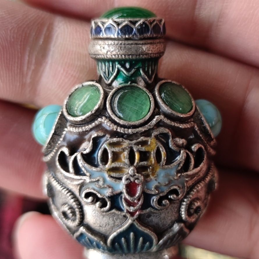 Vintage Cloisonne Bronze Snuff - Collectible Vintage Tools recension och pris