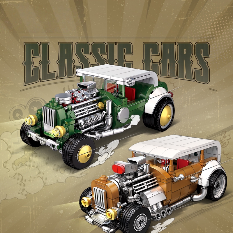 Retro vintage car building blo - Vintage Collectible Ornaments recension och pris