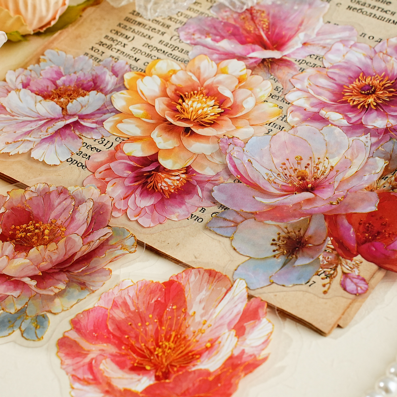 Etori Life Gilded Floral Serie - Vintage Collectible Stamps recension och pris