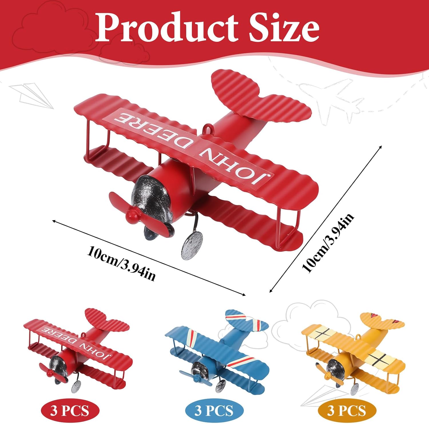 Vintage Metal Airplane Model R - Vintage Collectible Ornaments recension och pris