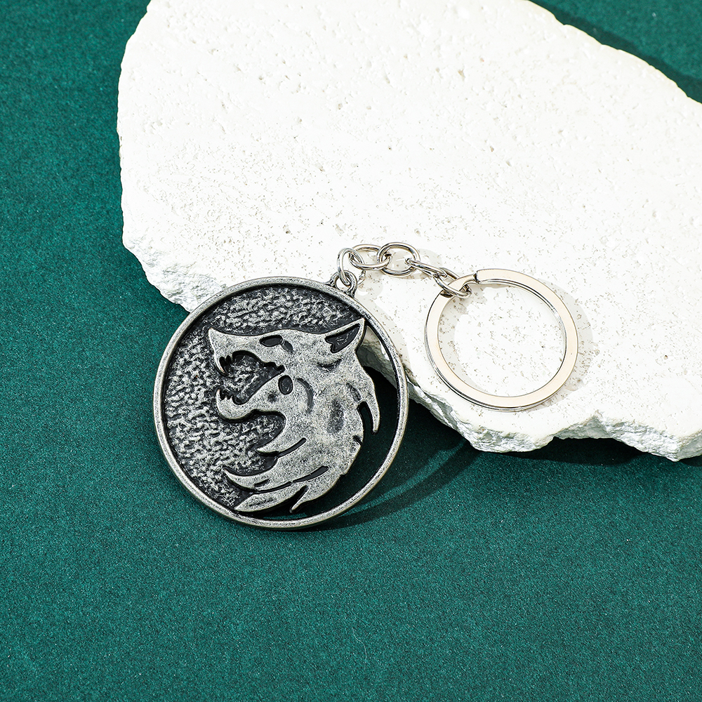 Vintage Wolf Head Keychain Gam - Vintage Necklace recension och pris