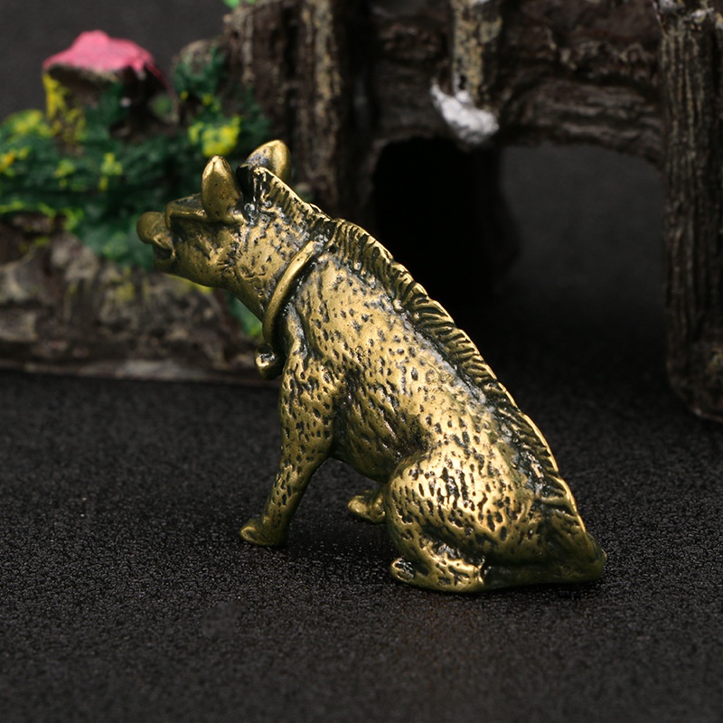 Brass Hyaenidae with Eyes Stat - Vintage Collectible Ornaments recension och pris