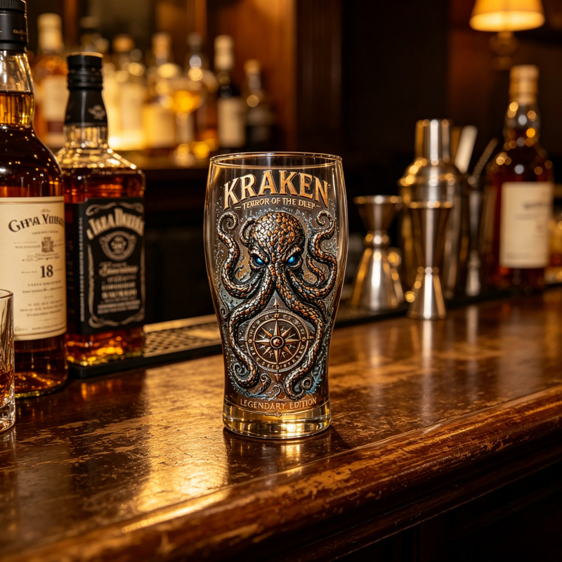 Retro Kraken Octopus Compass G - Vintage Collectible Glassware recension och pris