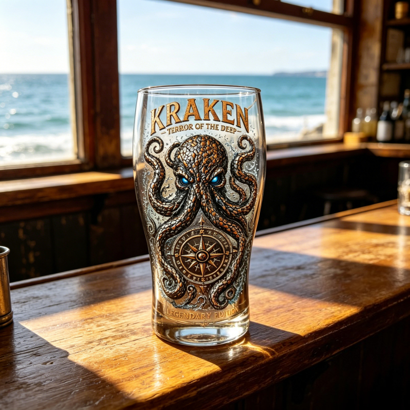 Retro Kraken Octopus Compass G - Vintage Collectible Glassware recension och pris