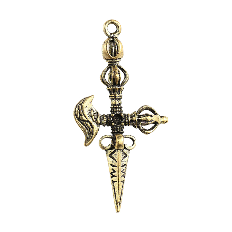 C 1pc Vintage Brass Vajra Pest - Vintage Collectible Ornaments recension och pris