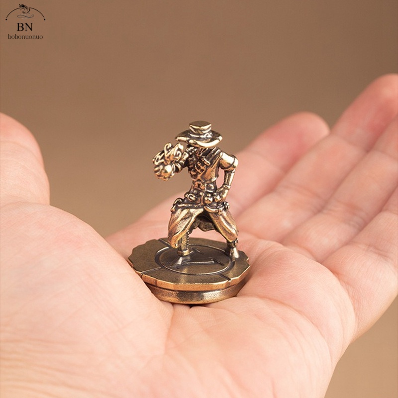 solid Brass Dance Cowboy Figur - Vintage Collectible Ornaments recension och pris