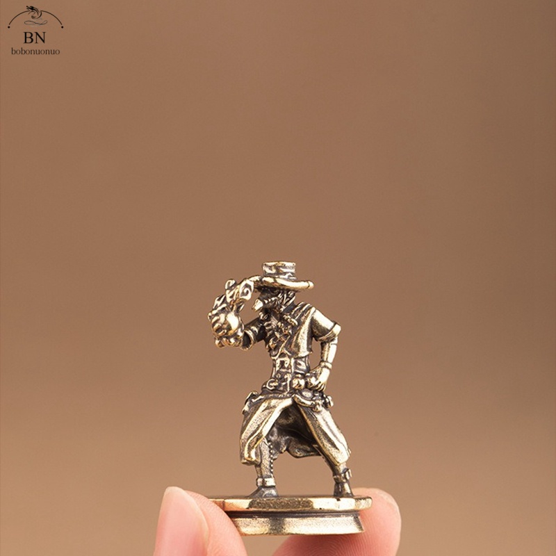 solid Brass Dance Cowboy Figur - Vintage Collectible Ornaments recension och pris