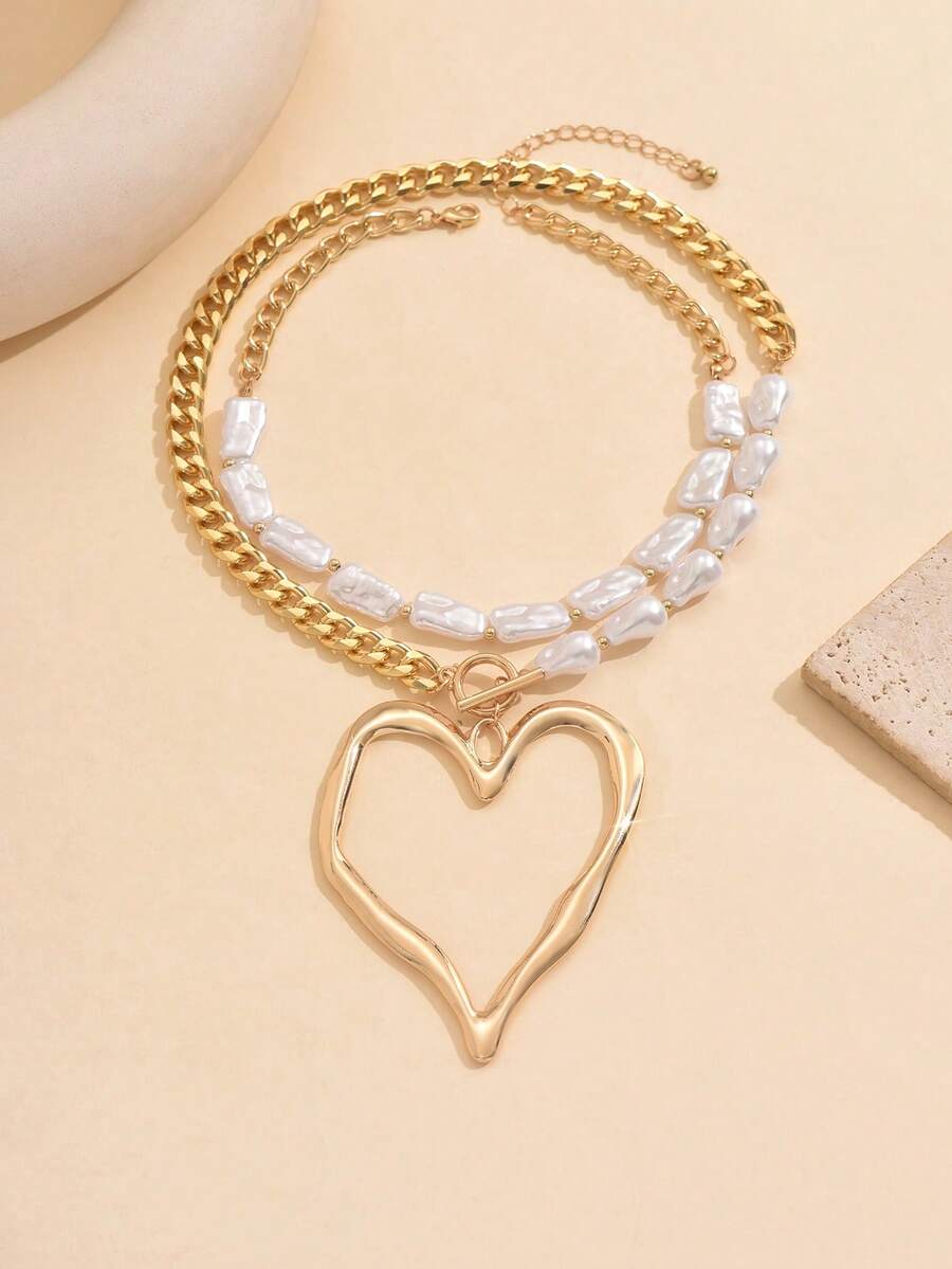 2pcs Vintage Exaggerated Metal - Vintage Necklace recension och pris