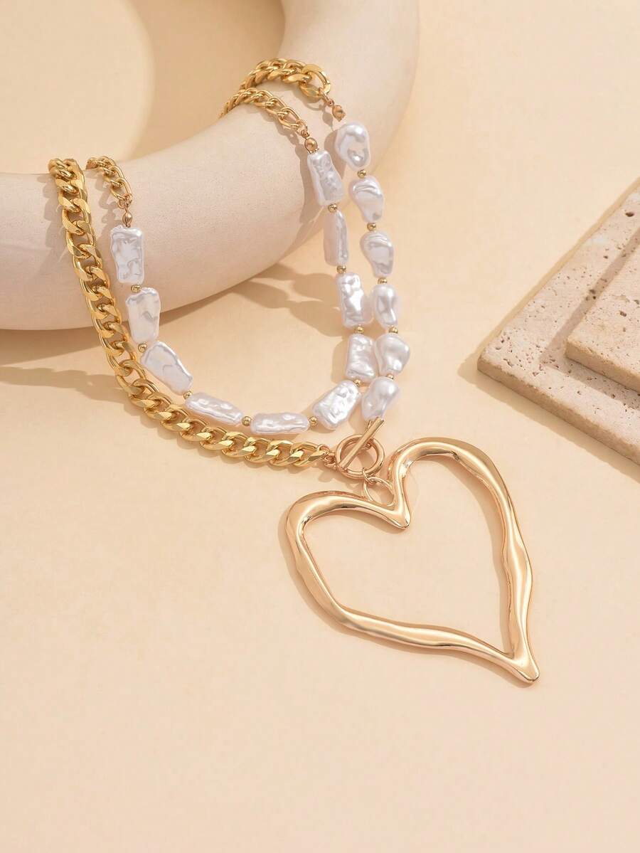 2pcs Vintage Exaggerated Metal - Vintage Necklace recension och pris