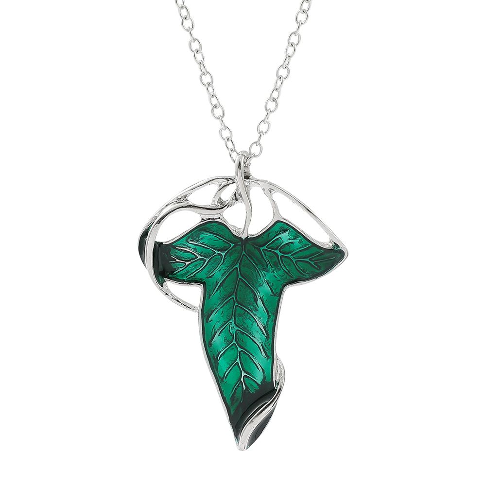 Vintage Green Leaf Pendant Nec - Vintage Necklace recension och pris