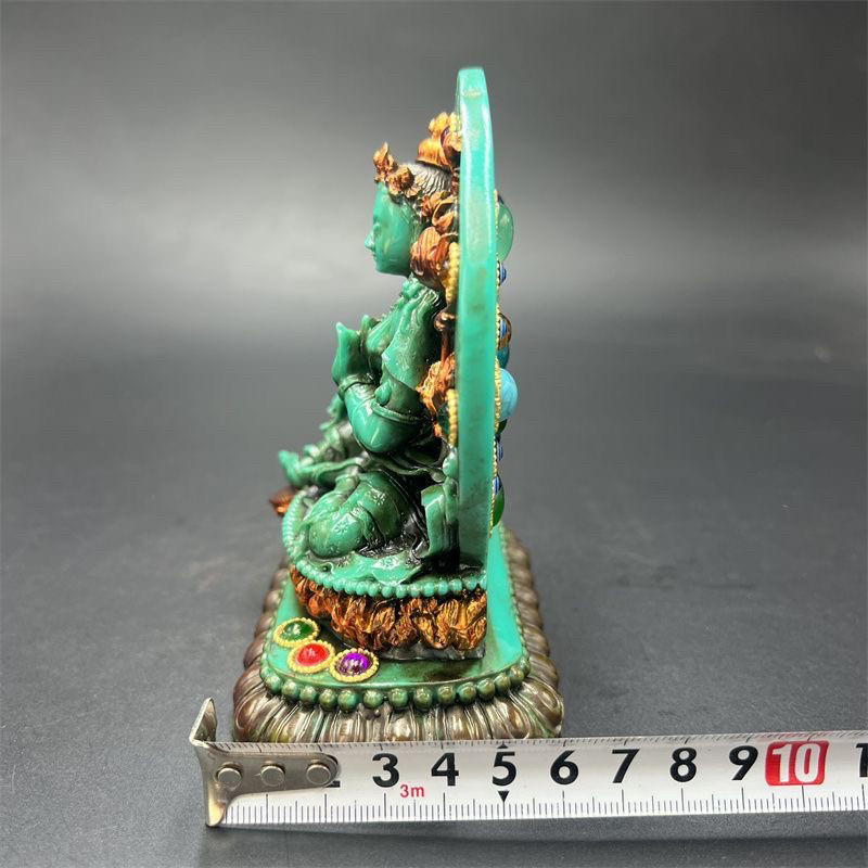 Tibetan Vintage Green Tara Sta - Vintage Collectible Ornaments recension och pris