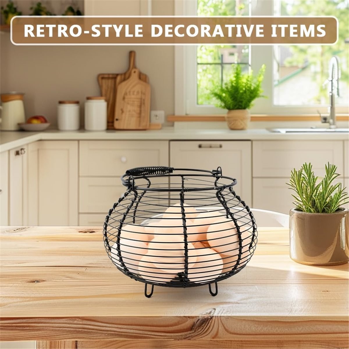 AB09 Chicken Wire Egg Basket f - Collectible Vintage Tools recension och pris