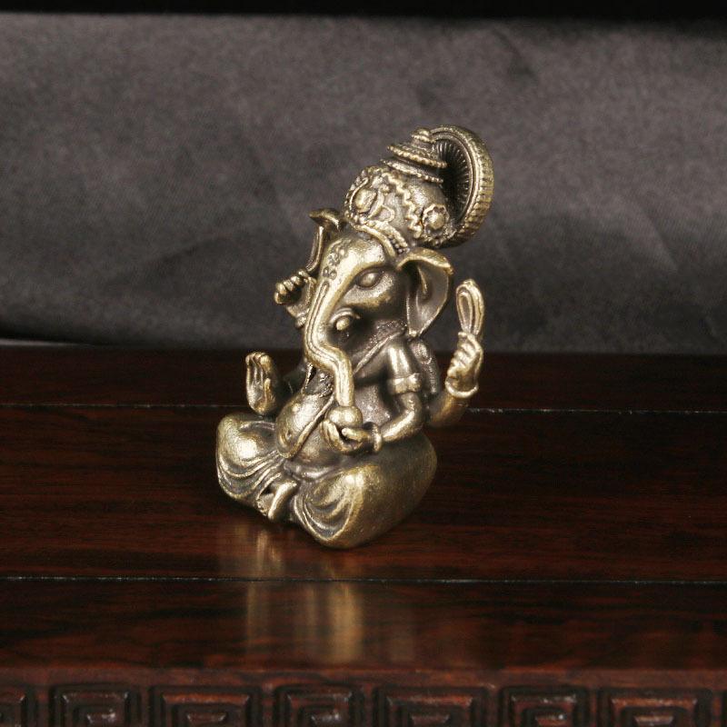 New Vintage Brass Thai Elephan - Vintage Collectible Ornaments recension och pris