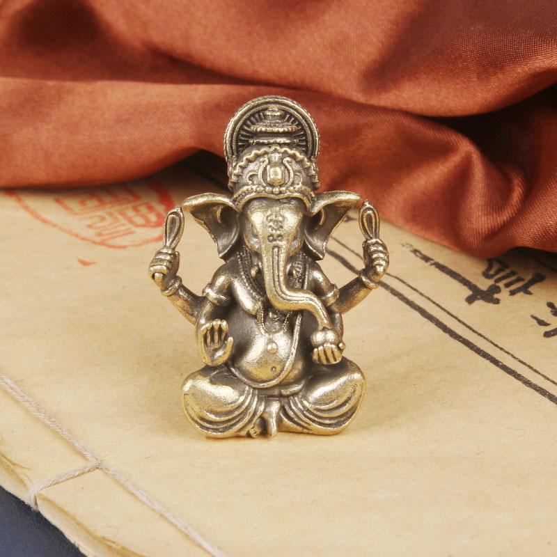 New Vintage Brass Thai Elephan - Vintage Collectible Ornaments recension och pris