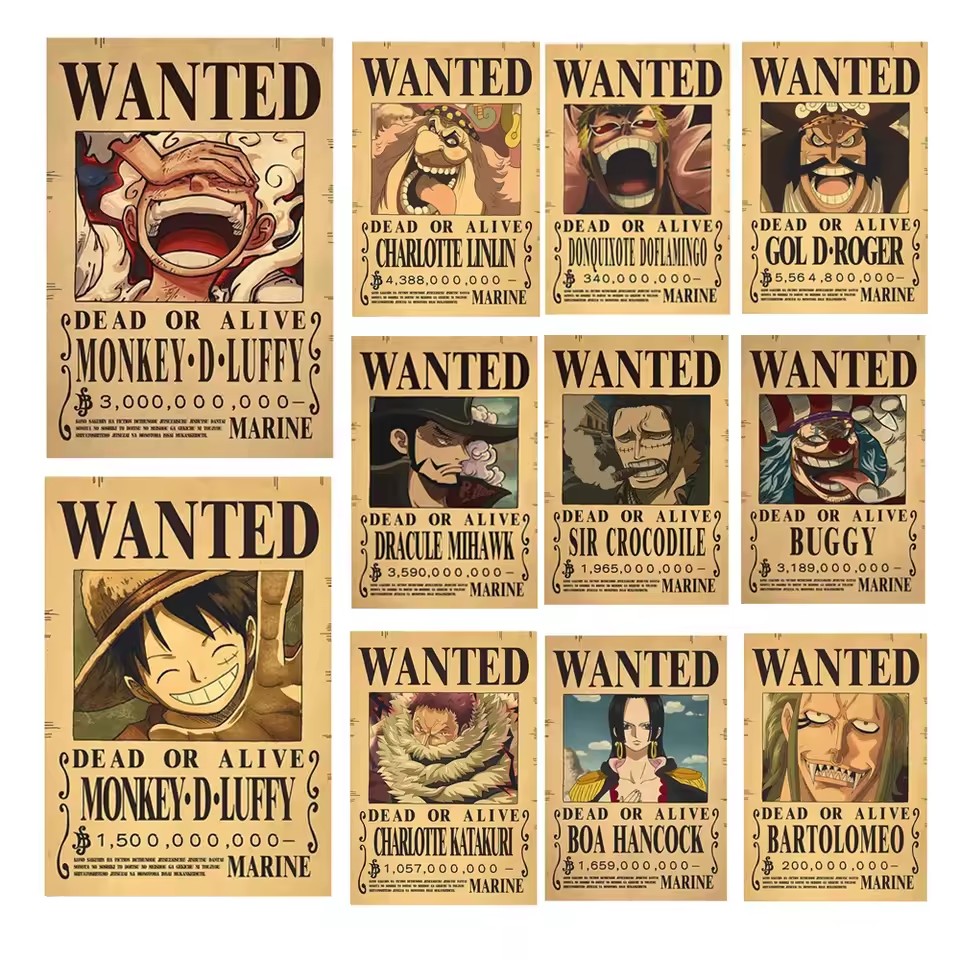 Anime One Piece Bounty Wanted  - Vintage Collectible Figures recension och pris