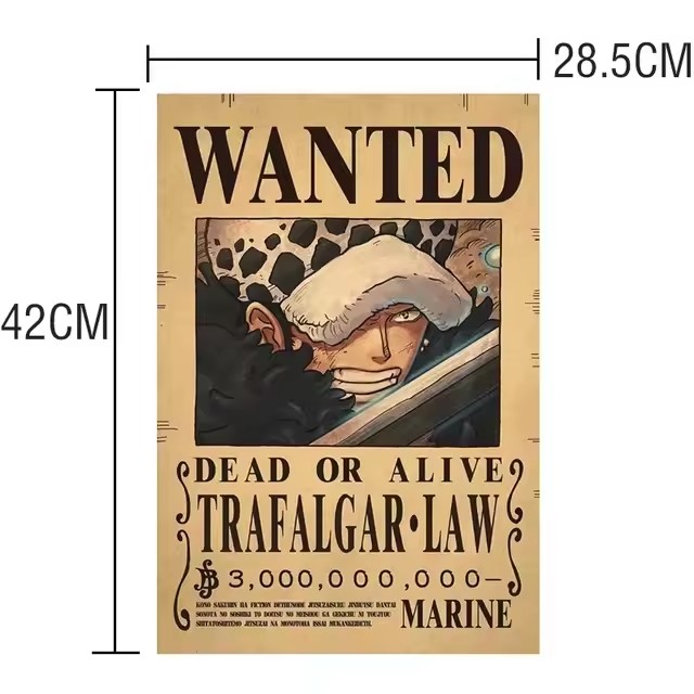 Anime One Piece Bounty Wanted  - Vintage Collectible Figures recension och pris