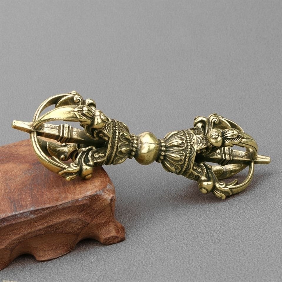 Vintage Pure Brass Tibetan Vaj - Collectible Vintage Tools recension och pris