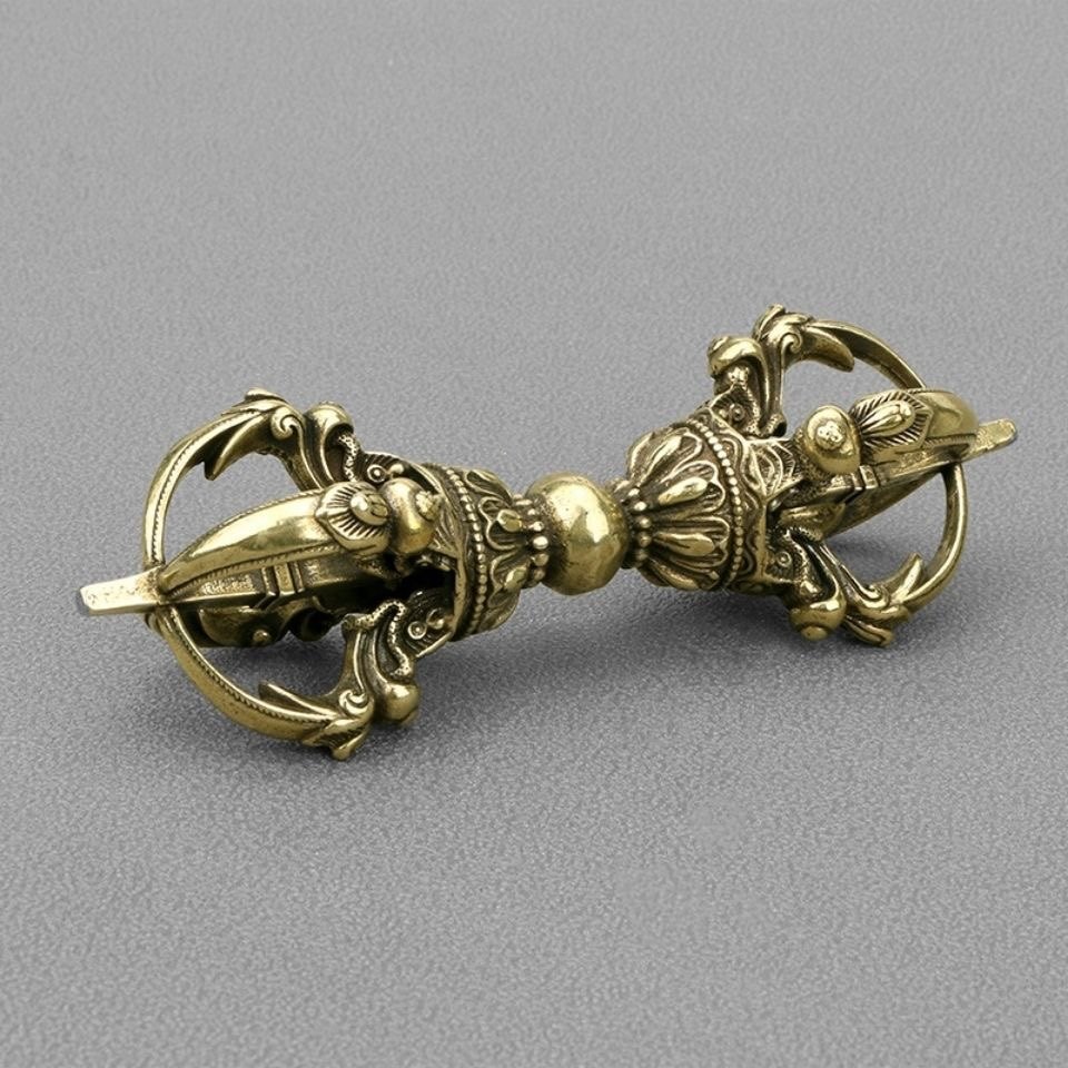 Vintage Pure Brass Tibetan Vaj - Collectible Vintage Tools recension och pris