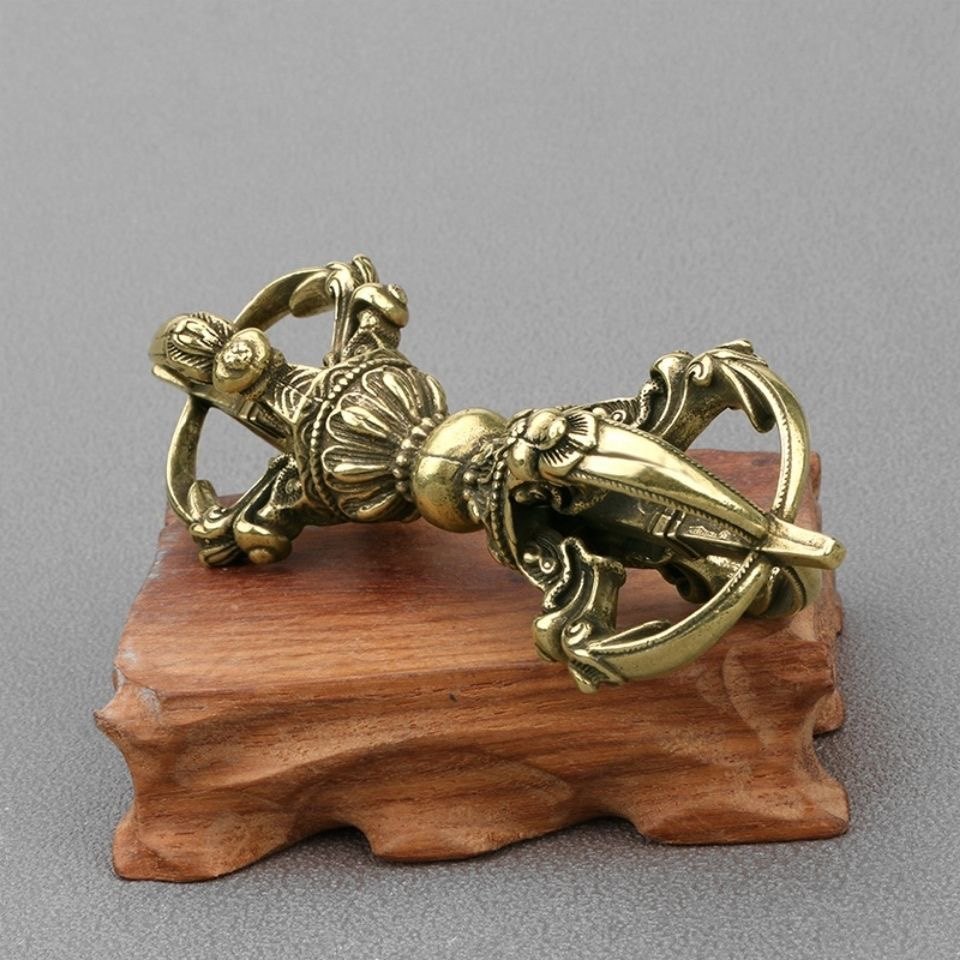 Vintage Pure Brass Tibetan Vaj - Collectible Vintage Tools recension och pris