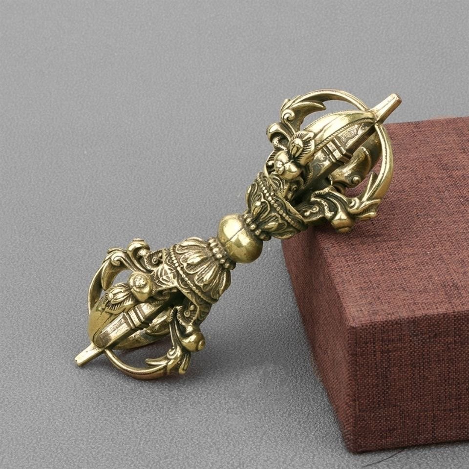 Vintage Pure Brass Tibetan Vaj - Collectible Vintage Tools recension och pris