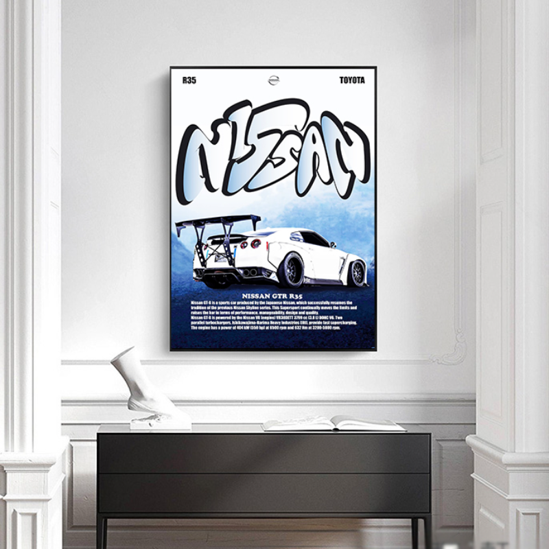 Retro Supercars Wall Art Canva - Vintage Collectible Magazines recension och pris