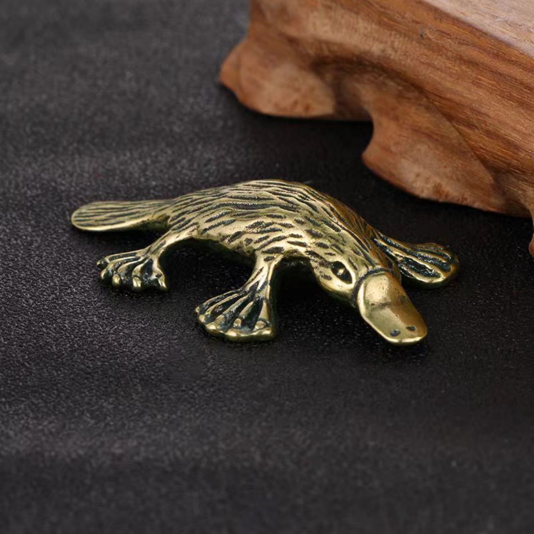 Vintage Brass Platypus Figurin - Vintage Collectible Ornaments recension och pris