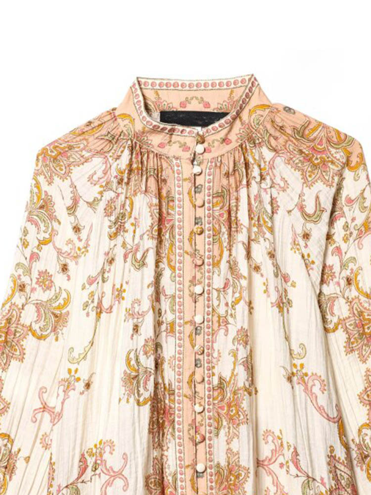 2026 Women Summer Shirts Blous - Vintage Collectible Buttons recension och pris