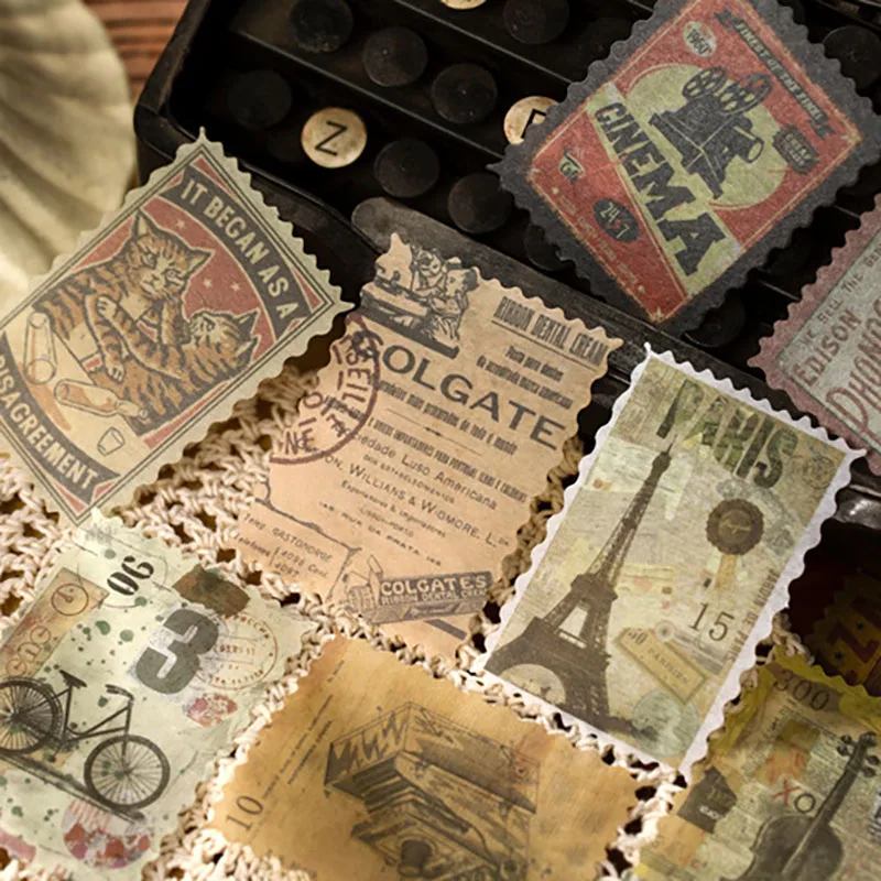 60pcs/lot Vintage Ladies Stamp - Vintage Collectible Stamps recension och pris
