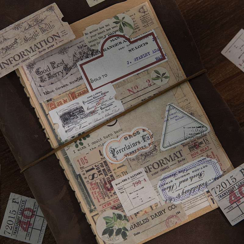 40Pcs Vintage Number Label Sti - Vintage Collectible Stamps recension och pris